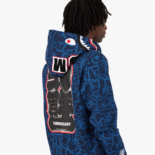 BAPE 30th Anniversary Shark Full Zip Hoodie Blue Livestock