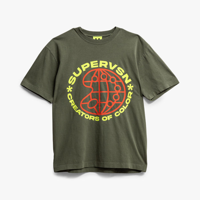 Supervsn Creators of Color T-Shirt / Vintage Moss 1