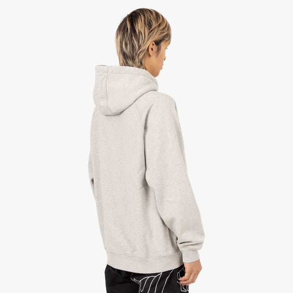 by Parra Blob Logo Hooded Sweatshirt Heather Grey Livestock