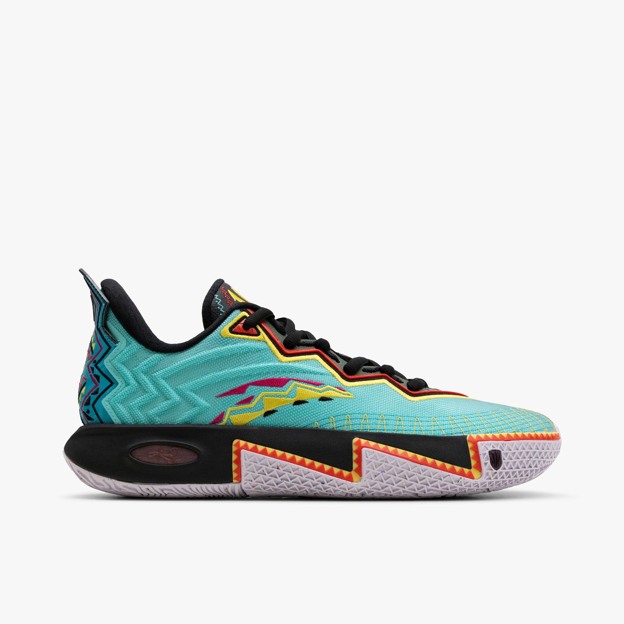 ANTA KAI 2 Retro 90 Teal / Black - Orange - Mid Top 1
