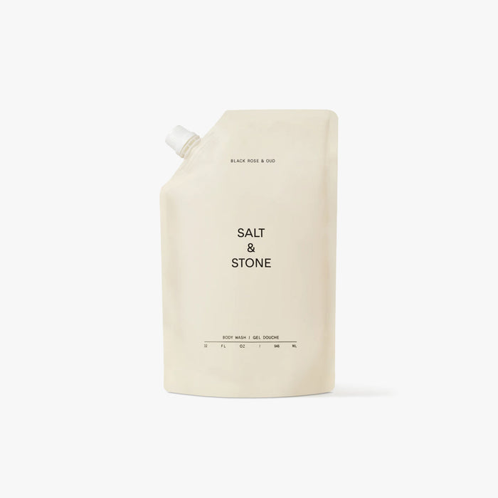 SALT & STONE Body Wash Refill Pouch / Black Rose & Oud 1