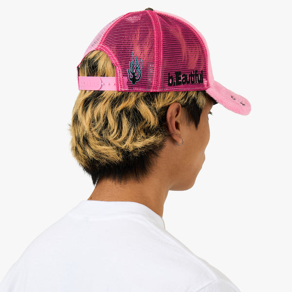 帽子 b.eautiful Biyu Trucker Hat pink camo b.Eautiful Biyu Trucker Hat Pink Plush / Pink Camo – Livestock