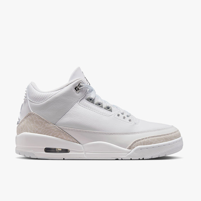 Jordan 3 Retro White / Metallic Silver - White 1