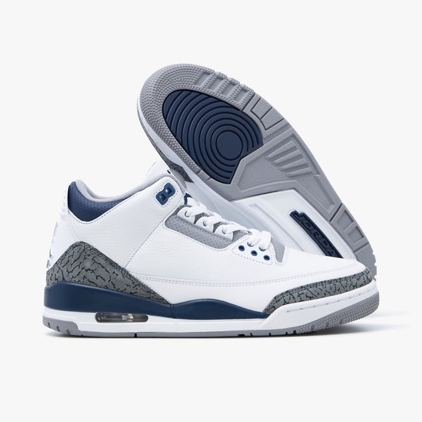 Jordan 3 Retro White / Midnight Navy - Cement Grey – Livestock