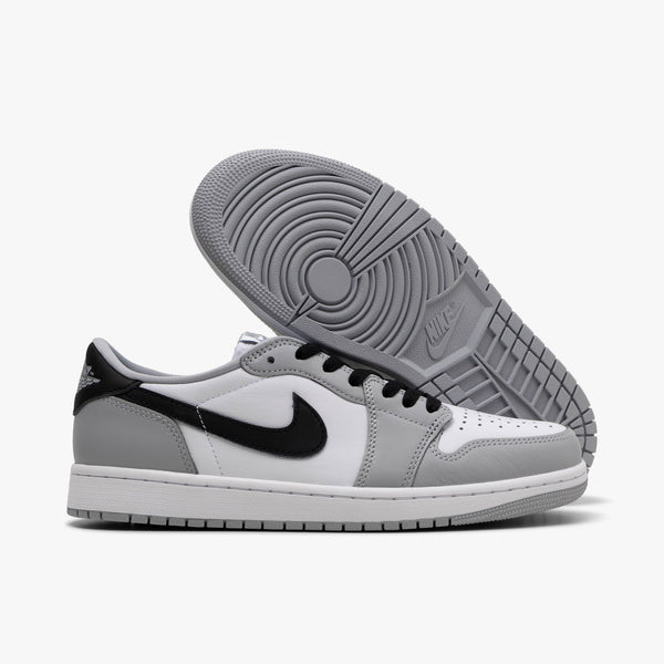 Jordan 1 Low OG Barons White Black Wolf Grey Livestock
