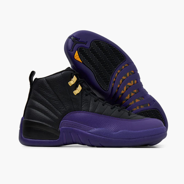Jordan 12 Retro Black Field Purple Metallic Gold Livestock