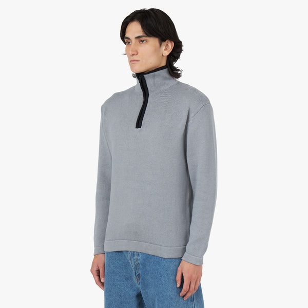 Adsum Funnel Neck Sweater Stone Livestock