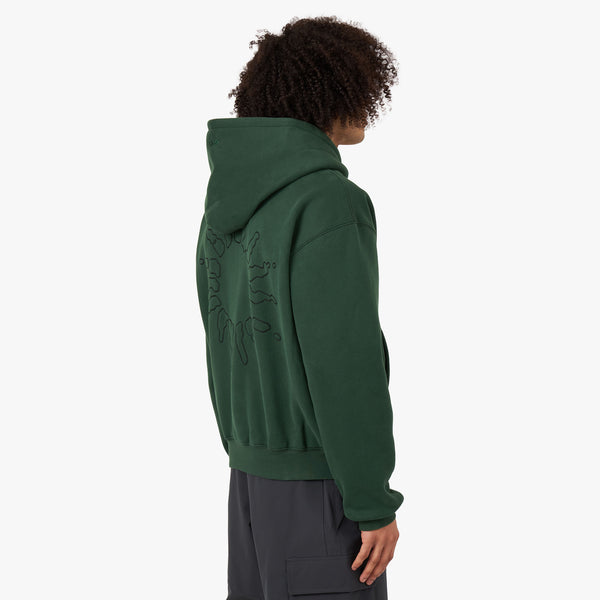 4YE Signature Logo Zip Hoodie Green / Black – Livestock