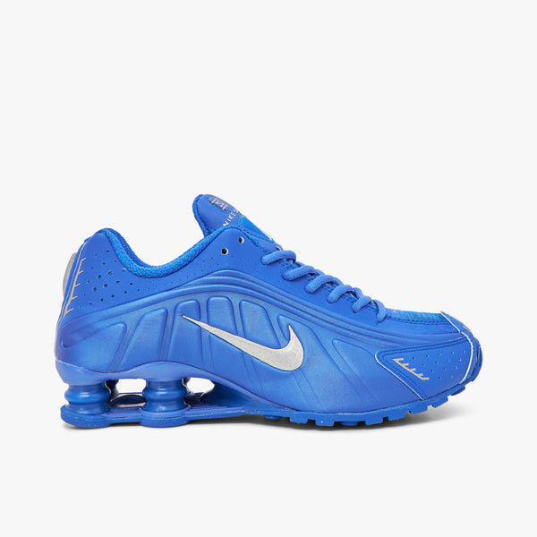 Nike Femmes Shox R4 Racer Blue Argent Metallique Livestock
