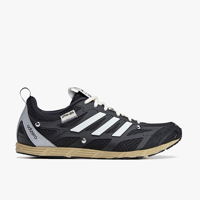 adidas x SFTM Adizero PR Core Black / Cream White - Silver Metallic 1