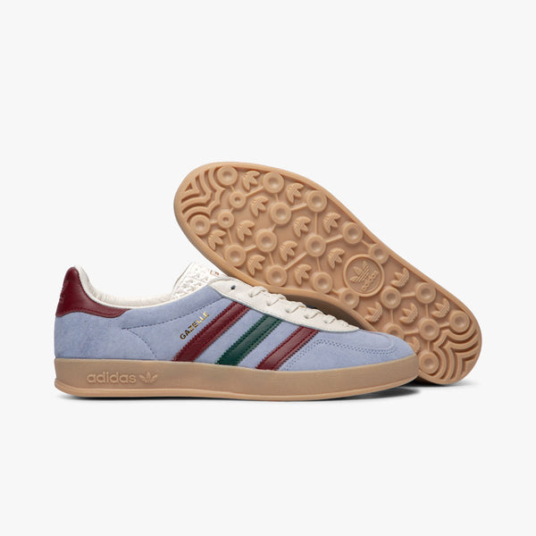 adidas Originals Gazelle Indoor Blue Dawn / Collegiate Burgundy -  Collegiate Green