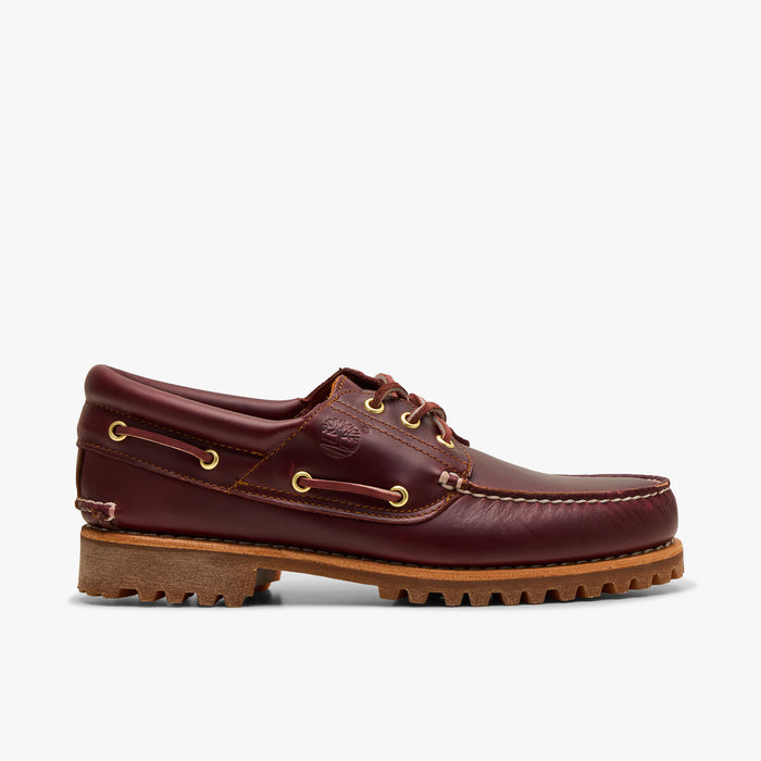 Timberland Authentic 3-Eye Boat Shoe / Burgundy Full Grain - Low Top 1