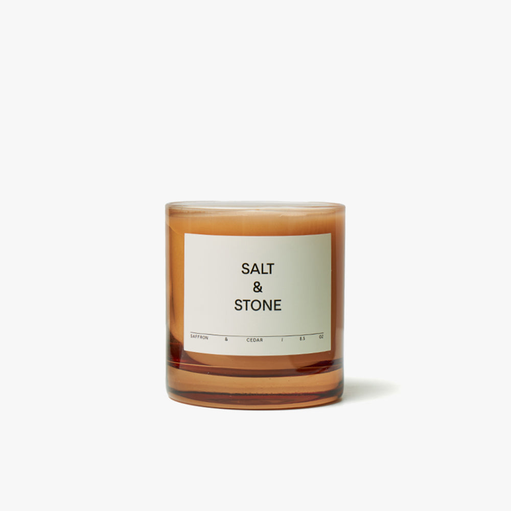 SALT & STONE Candle / Saffron & Cedar 1