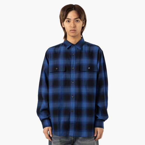 トップス HS Ombre Check L/S Shirt(25aw) BLUE トップス HS Ombre Check L/S Shirt(25aw) BLUE Ombre Check L/S Shirt
