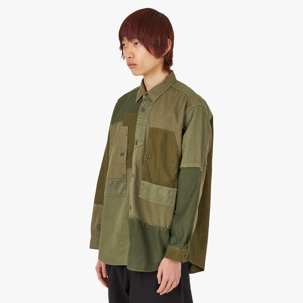 Cdg sale patchwork shirt