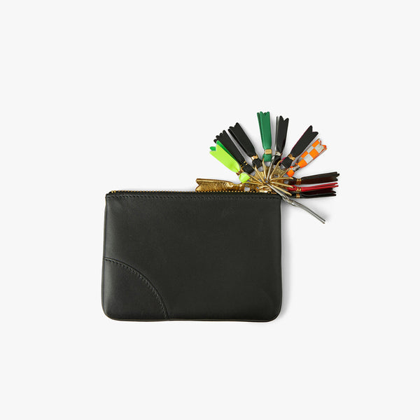 COMME des GARÇONS WALLET Classic Zipper Pull Wallet / Black