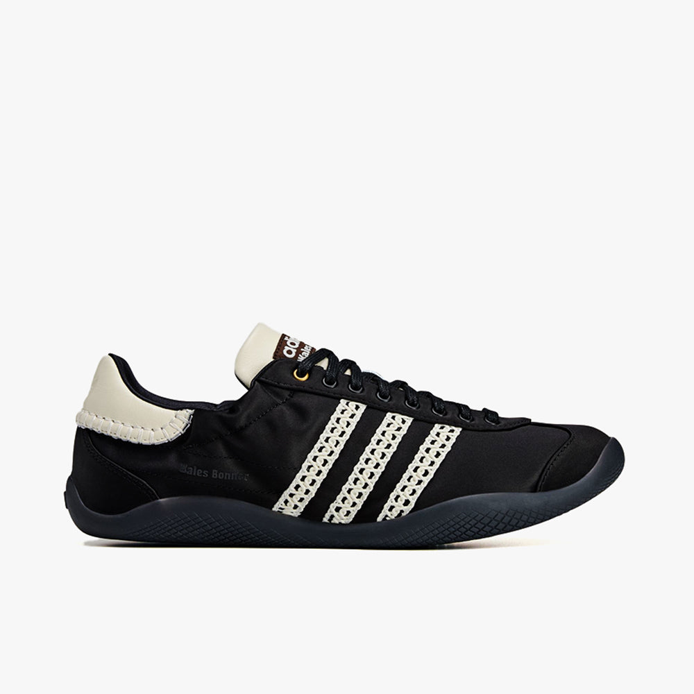 adidas x Wales Bonner Karintha Lo Satin Core Black / Dark Brown - Cream White