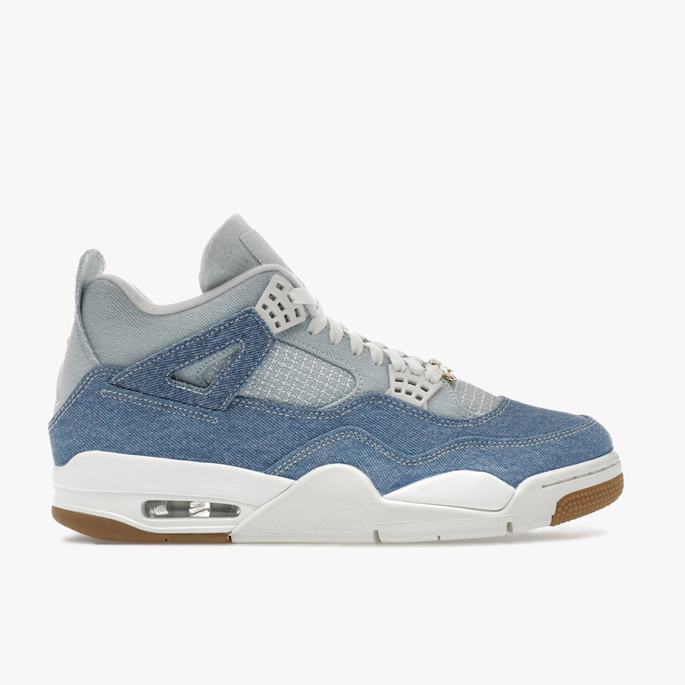 Jordan Women's 4 Retro Sail / Gum Light Brown - Worn Denim