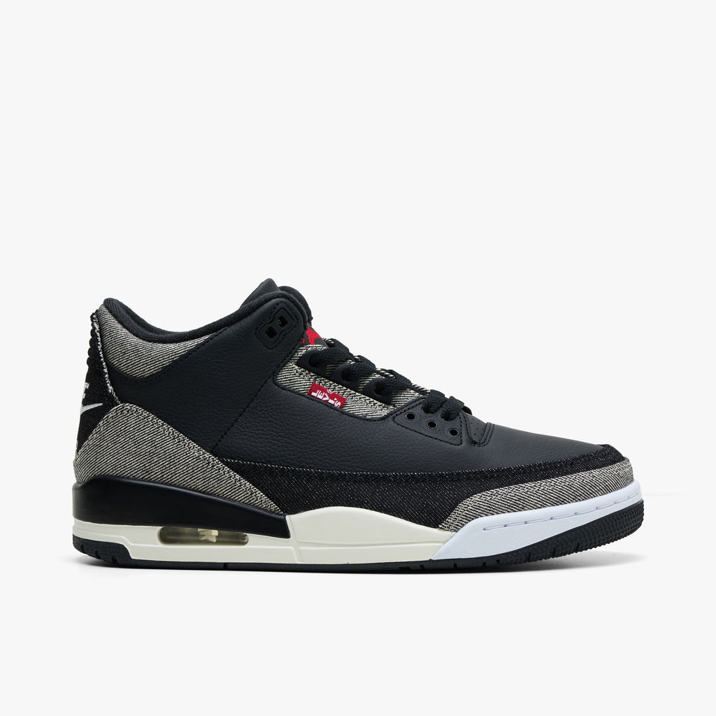 Jordan 3 x Levis Denim / Black - Sail