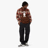 Bape Mad Face College Long Sleeve Shirt / Brown 6