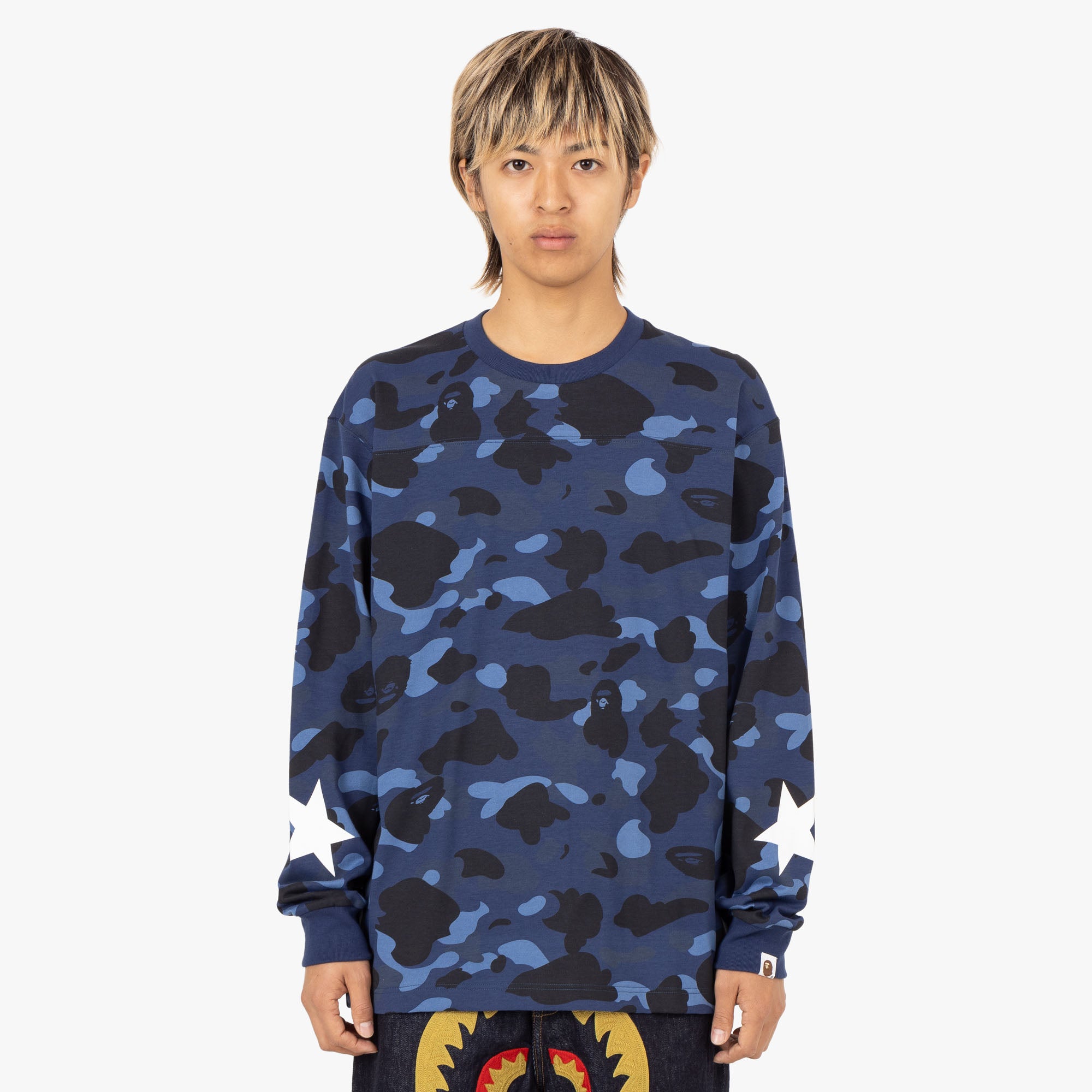 Bape blue camo shirt new arrivals