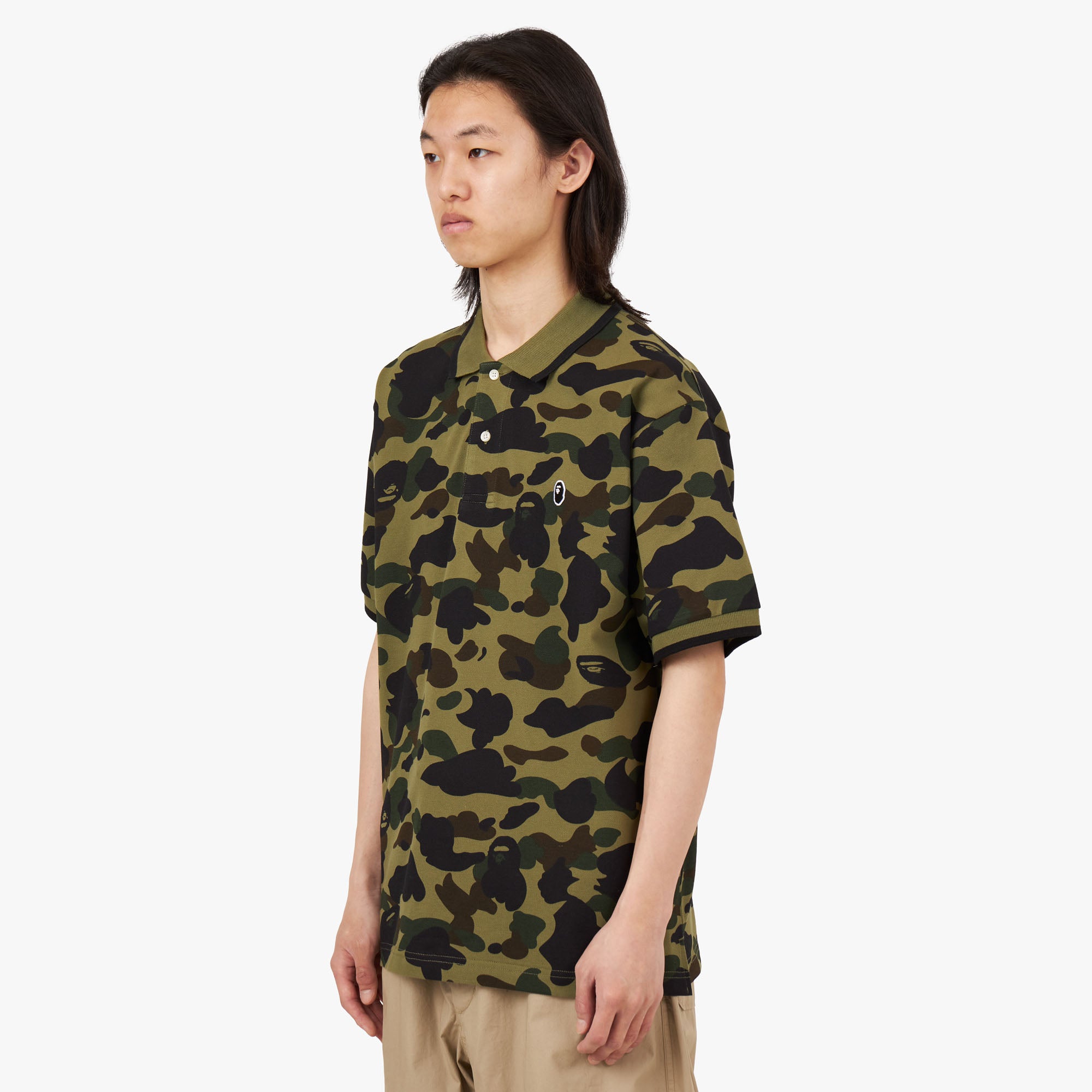 Bape polo camo clearance