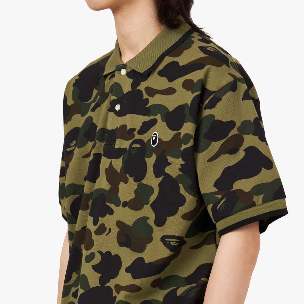 BAPE 1st Camo One Point Polo / Green – Livestock