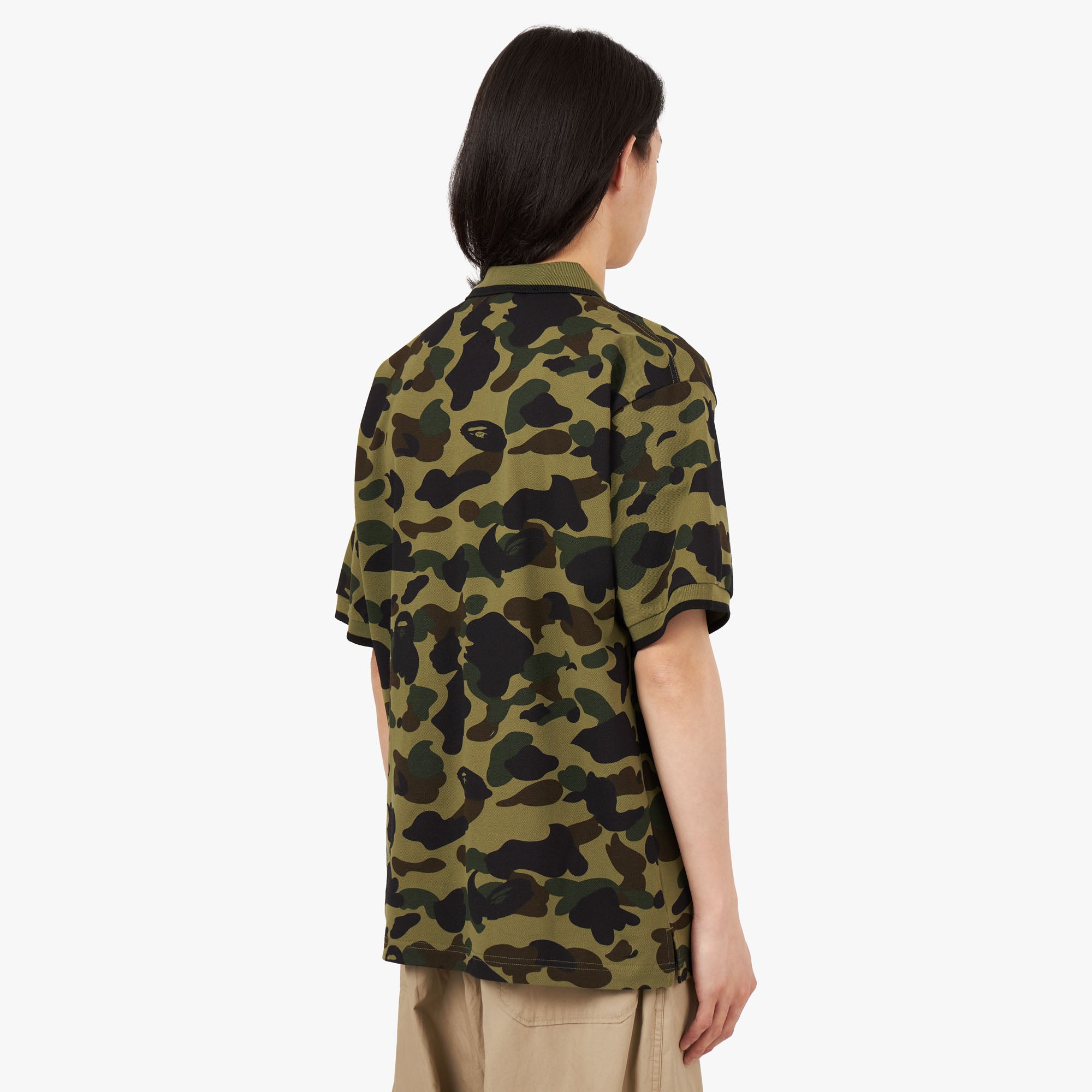 Bape green camo shirt new arrivals