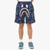 BAPE Color Camo Shark Sweat Shorts / Navy 1