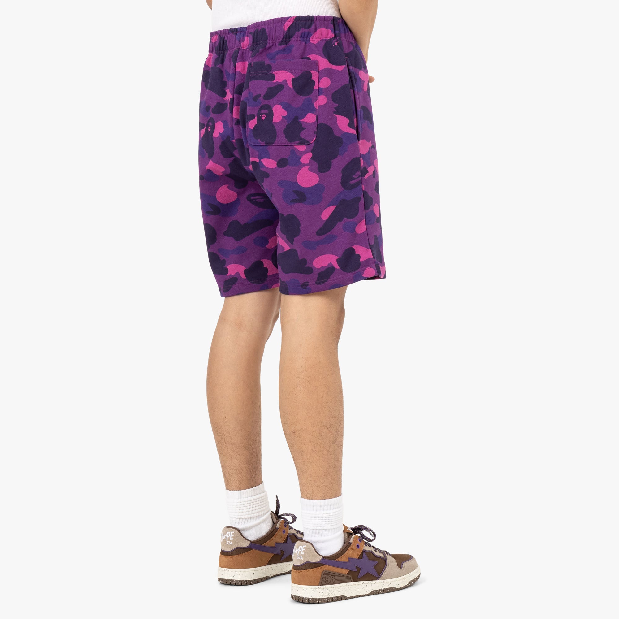 Bape shark purple camo shorts hot sale