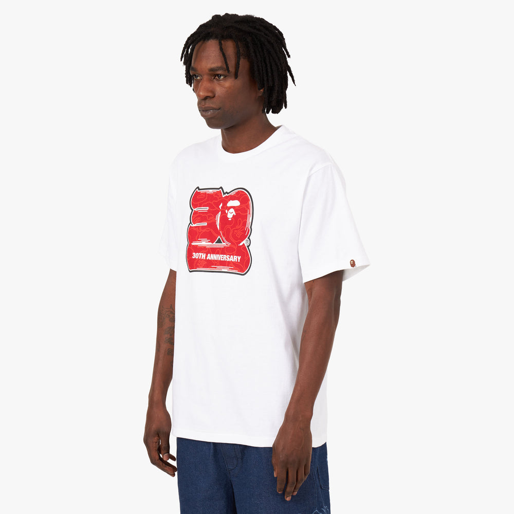 Bape red t shirt outlet