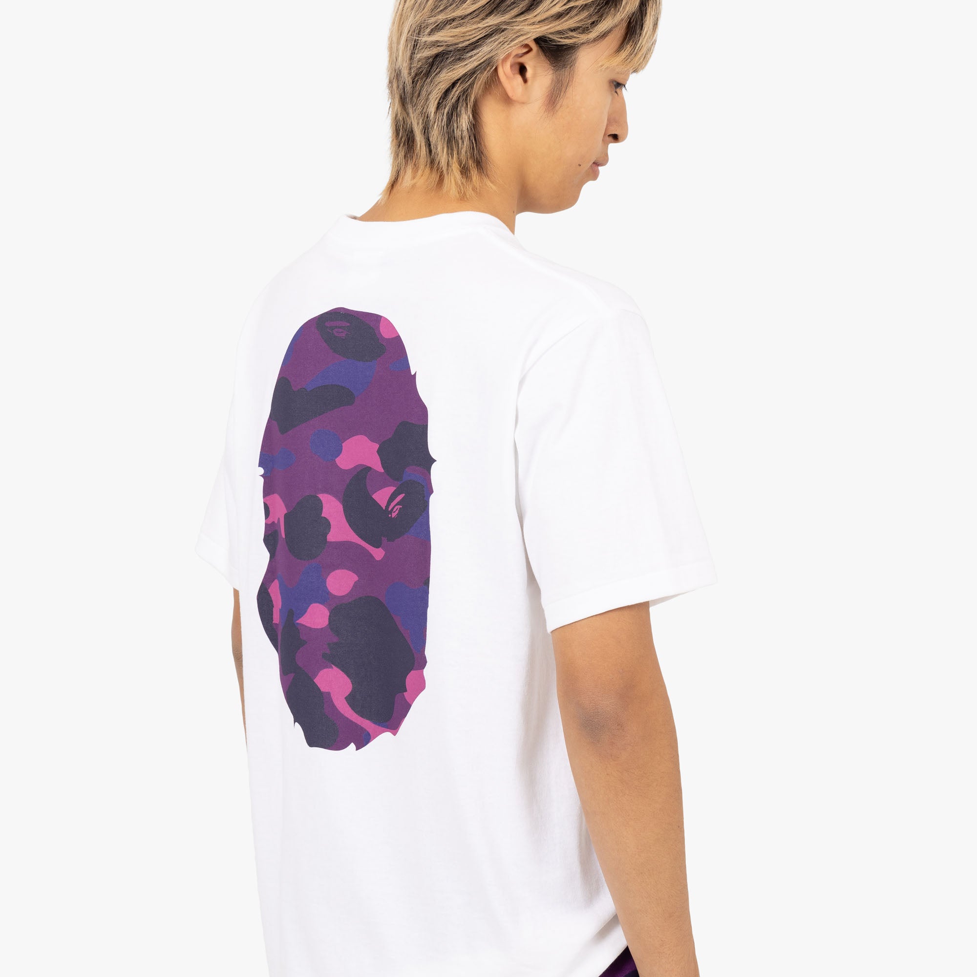 Purple bape shirts shop