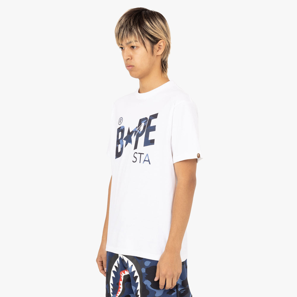 BAPE Color Camo Bape Sta Logo T shirt White Livestock
