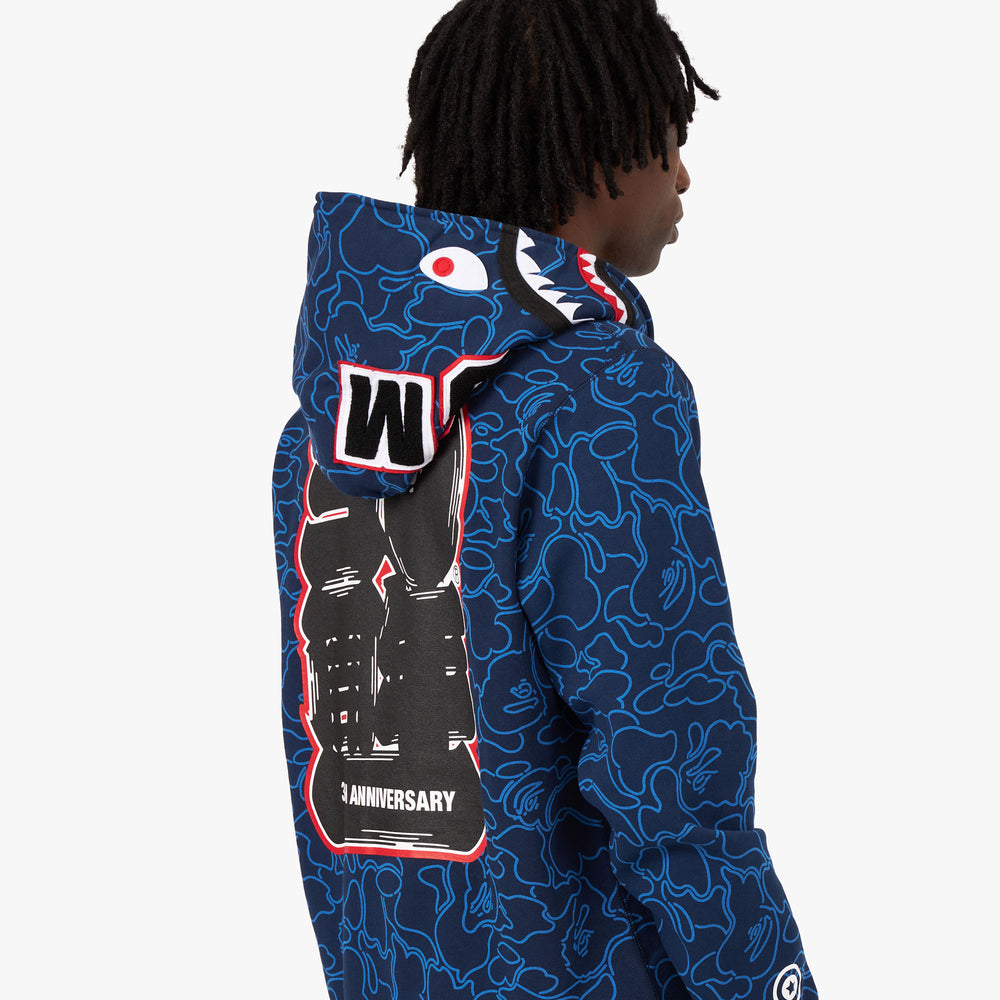 BAPE 30th Anniversary Shark Full Zip Hoodie Blue Livestock