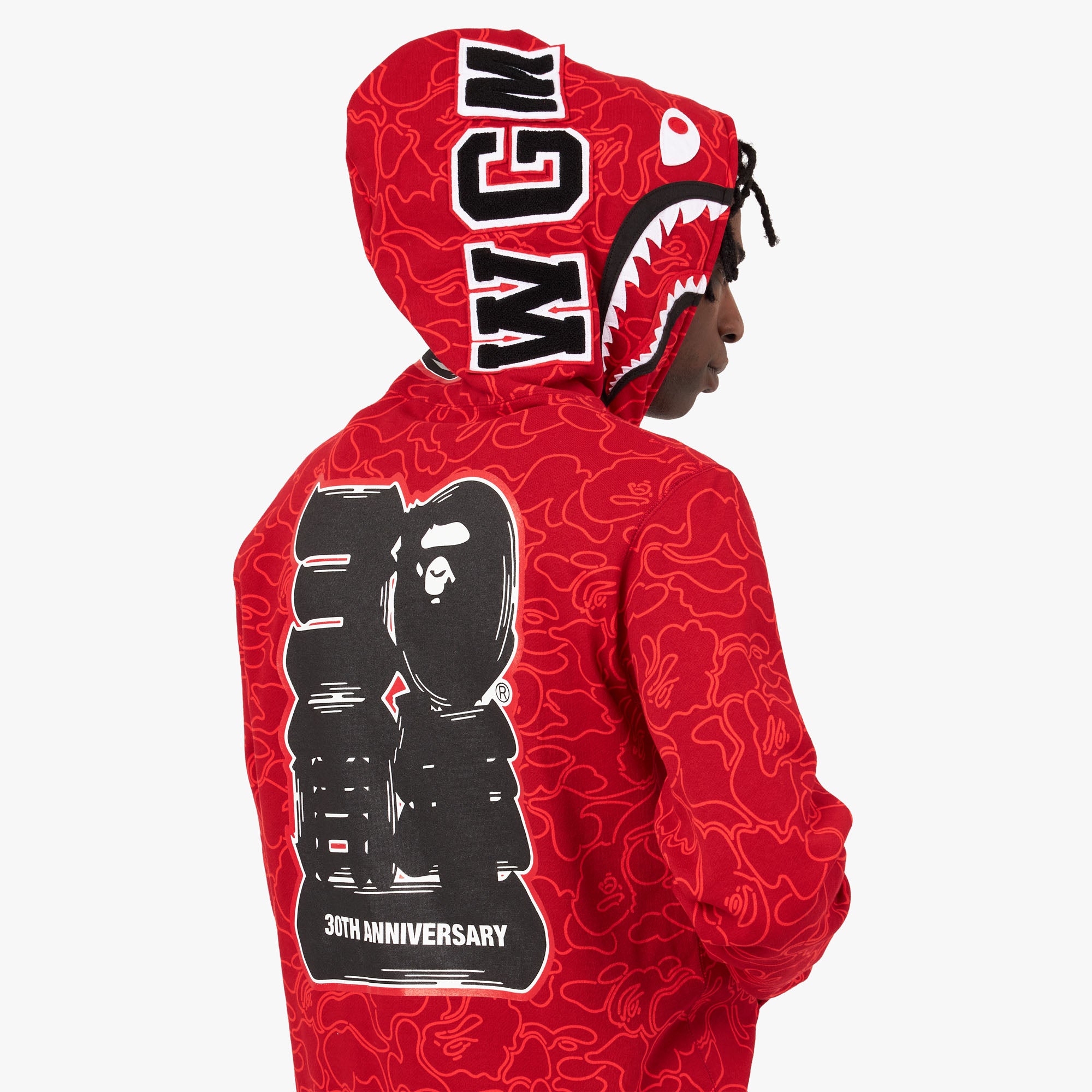 Bape x adidas shark hoodie best sale
