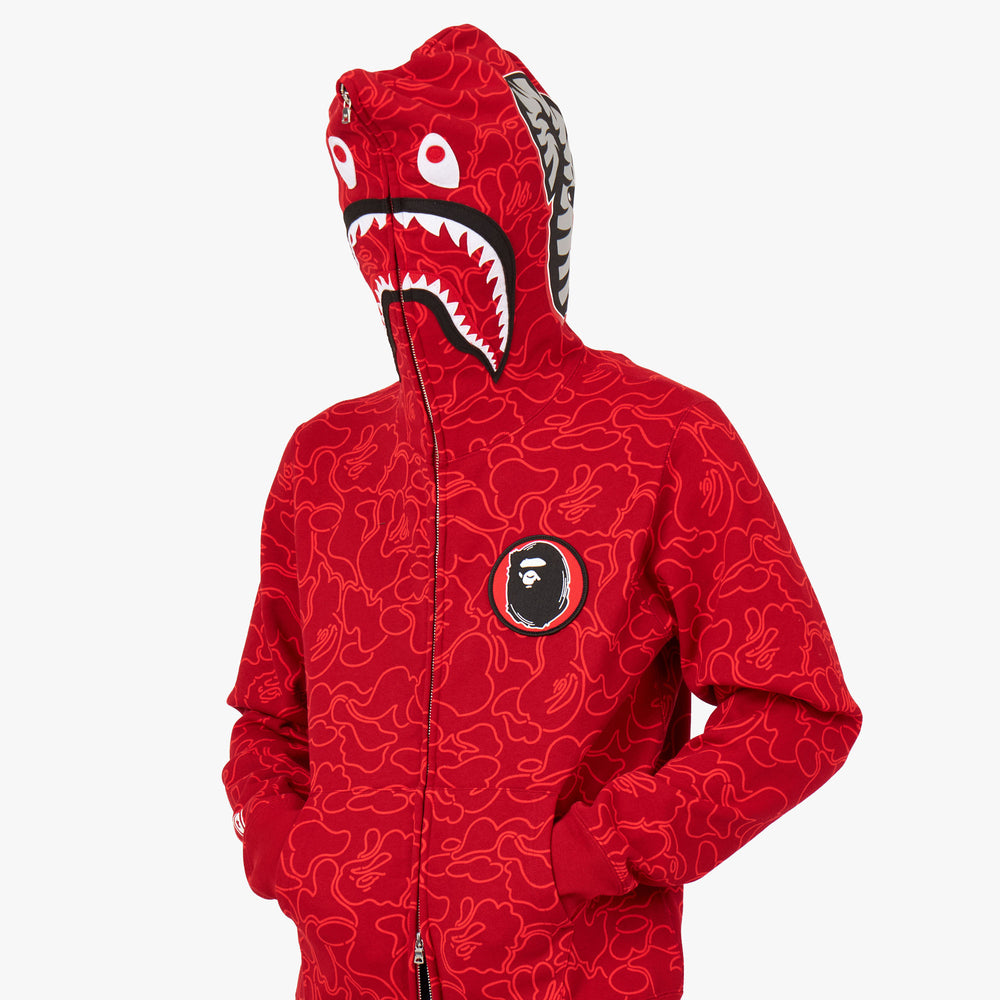 Bape hoodie shark full zip clearance