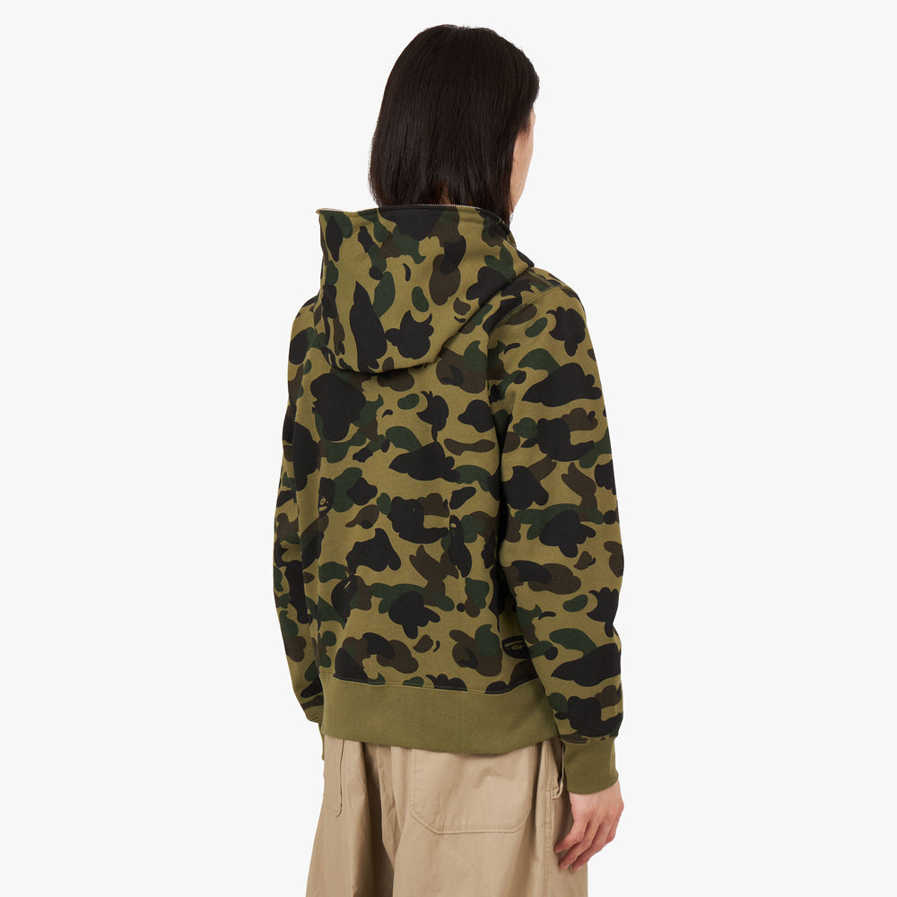 BAPE 1st Camo Full Zip Hoodie Green