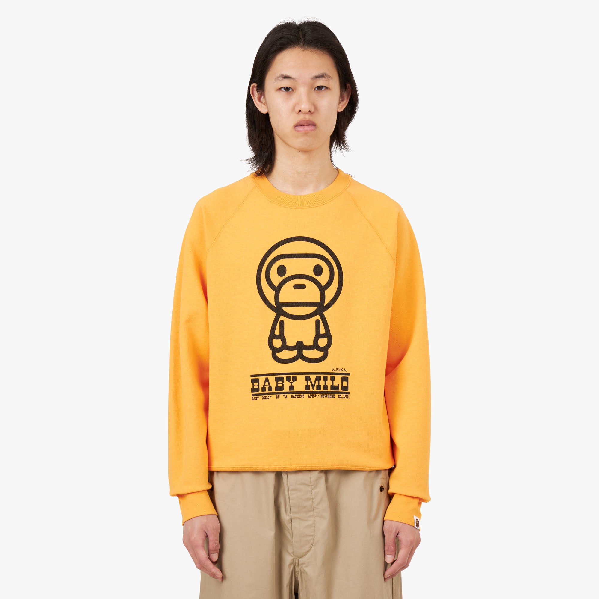 BAPE Baby Milo Crewneck Orange Livestock