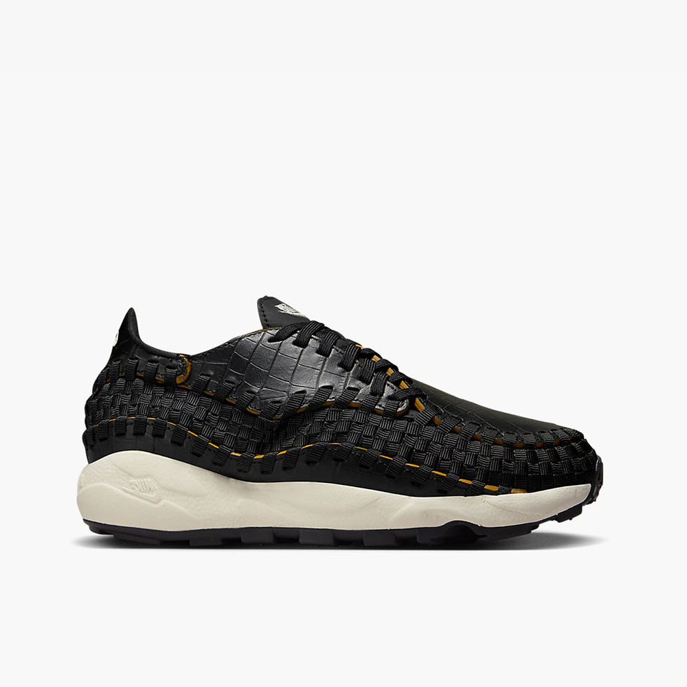 Nike Women's Air Footscape Woven PRM Black / Pale Ivory - Desert Ochre - Low Top  1