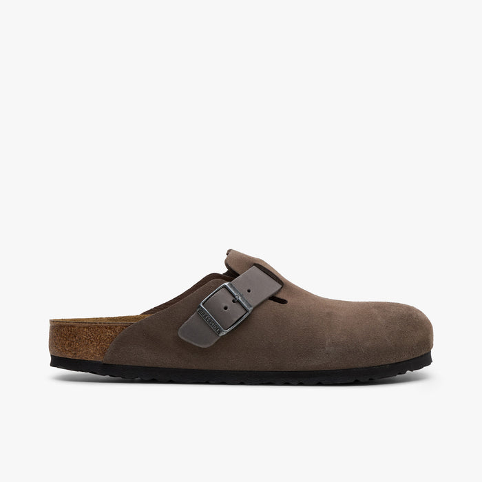 靴 BIRKENSTOCK / Boston EXCLUSIVE COLOR Birkenstock Boston Suede Concrete Grey / Oiled Leather