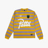 Patta Striped Longsleeve Football Jersey Chalk Violet 1