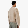 Beams 5 Gauge Garment Dye Cotton Crew Neck Taupe 3