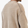 Beams 5 Gauge Garment Dye Cotton Crew Neck Taupe 5
