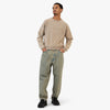Beams 5 Gauge Garment Dye Cotton Crew Neck Taupe 6