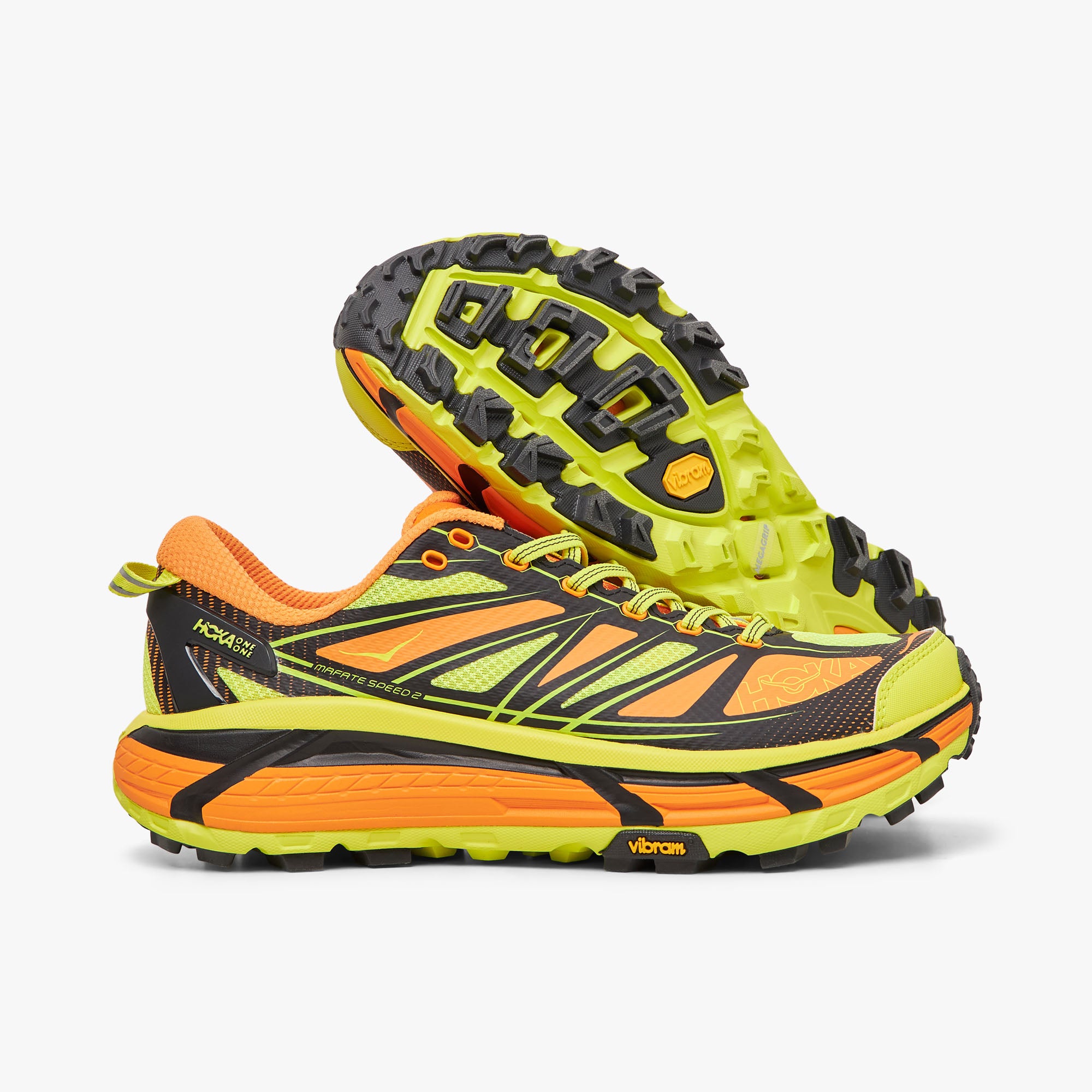 Hoka U Mafate Speed 2 Electric Tangerine Hoka Citrus