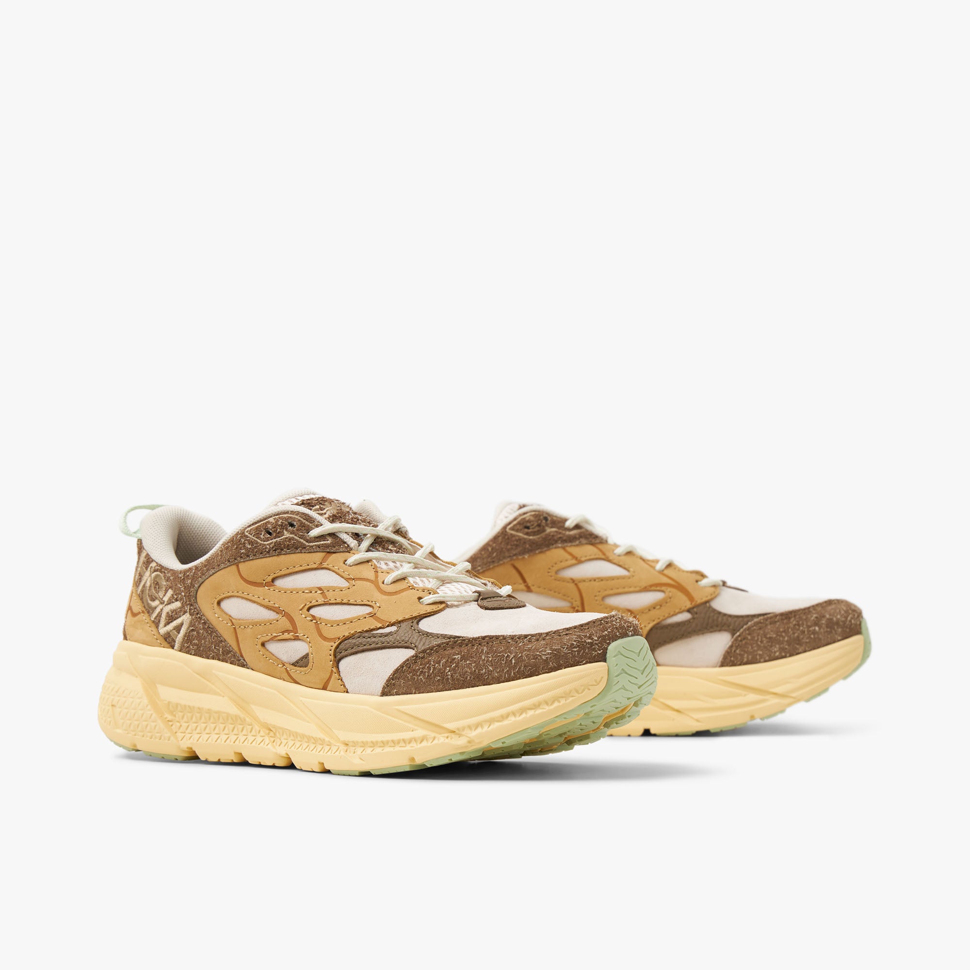 Hoka U Clifton L Suede TP Oat Milk Pollen