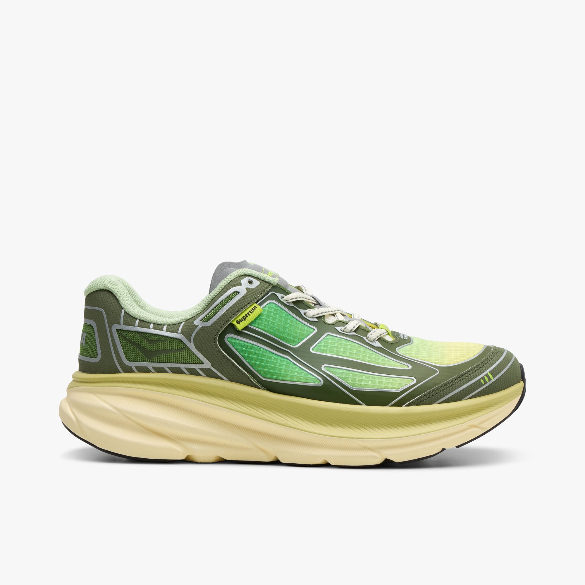 Hoka x SUPERVSN U Clifton One9 Green Flash / Limelight – Livestock
