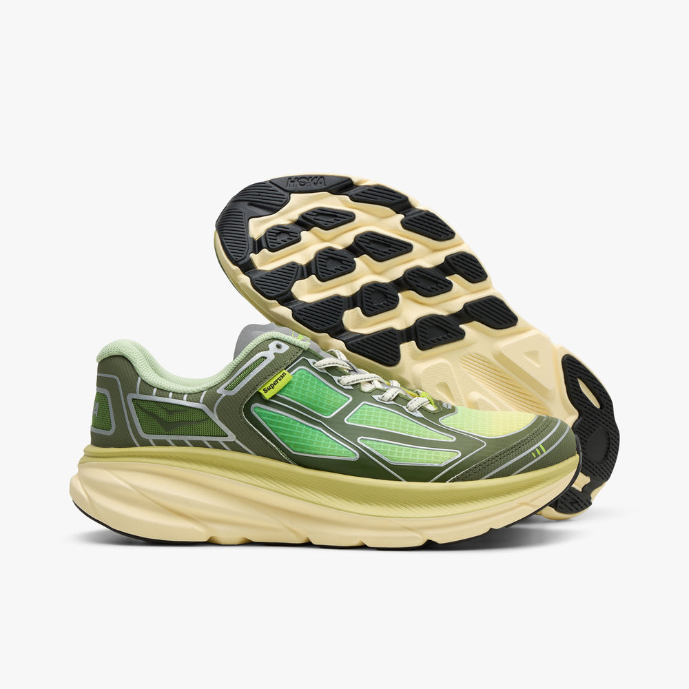 ☘MONOTONE☘イイねフォロー割有樣 Hoka x SUPERVSN U Clifton One9 Green Flash / Limelight – Livestock