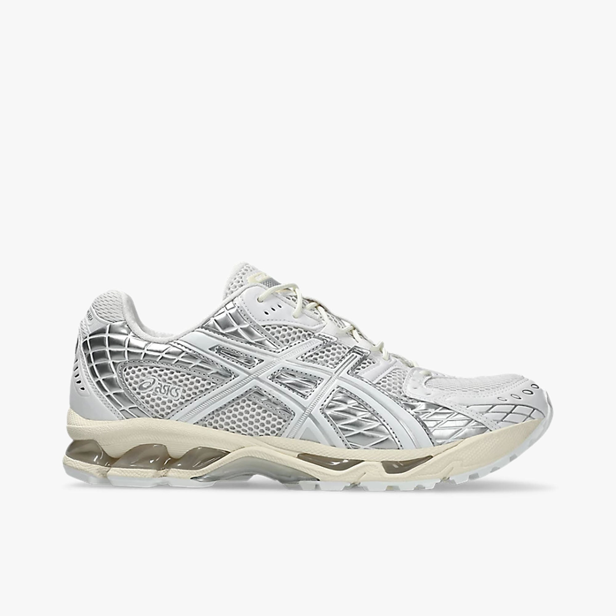 ASICS GEL-NIMBUS 10.1 クリーム/シルバー 25cm Asics - Gel-Nimbus 10.1 Sneakers in Cream and Pure Silver – Stoy