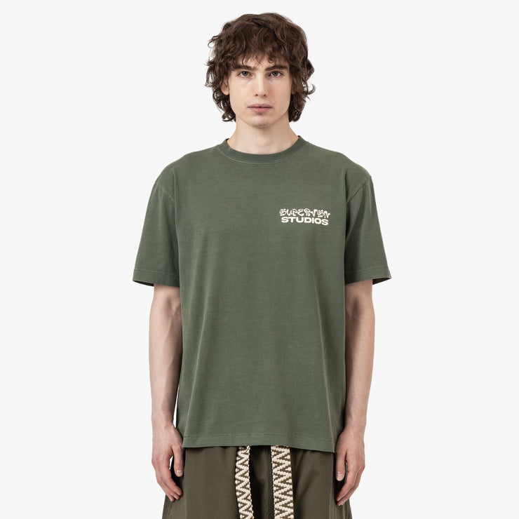 Supervsn Palm t-shirt / Moss 1
